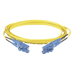 Jumper de Fibra Optica Monomodo 9/125 OS2, LC-LC Duplex, OFNR (Riser), Color Amarillo, 10 Metros (32.81 Pies)