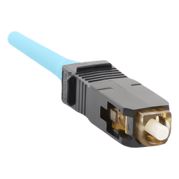 Conector de Fibra Óptica SC Simplex OptiCam, Multimodo 50/125 OM3/OM4, Pre-pulido, Color Aqua
