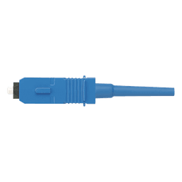 Conector de Fibra Óptica SC Simplex OptiCam, Monomodo 9/125 OS2, Pre-pulido, Color Azul