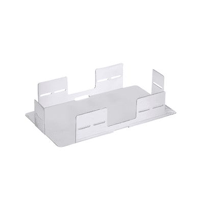 Soporte de Apilamiento / 1-4 Charolas Empalme / Aluminio / 115.9x204.8x44.8 mm / 4.6x8.1x1.8 in / RoHS / Gris