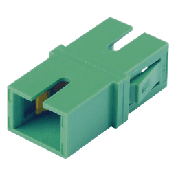 Módulo Acoplador SC/APC Simplex, Para Fibra Monomodo, Color Verde