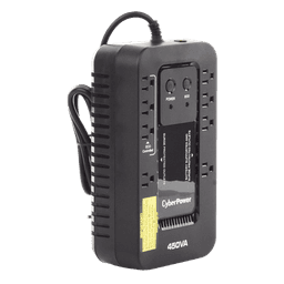 UPS de 450 VA/260 W, Topología Standby con Modo Ahorrador ECO, Entrada 120 Vca NEMA 5-15P, Con 8 Tomas NEMA 5-15R 