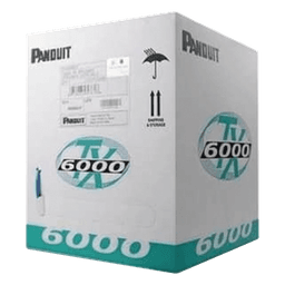 Bobina de Cable UTP 305 Metros (1000 Pies) de Cobre, TX6000™ PanNet, Reelex, Blanco, Categoría 6 Mejorado (23 AWG), PVC (CM), de 4 Pares