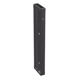 Organizador Vertical de Cables / Alta Densidad 45 RU / Doble Frontal y Posterior / 6 in (152 mm) Ancho / Acero y ABS / Push-to-Close