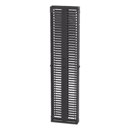 Organizador Vertical de Cables / Alta Densidad 45 RU / Doble Frontal y Posterior / 6 in (152 mm) Ancho / Acero y ABS / Push-to-Close