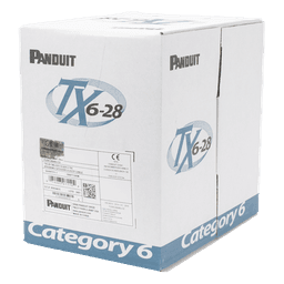 Bobina de Cable UTP 305 Metros (1000 Pies) de Cobre TX6-28Æ, Blanco, Categoría 6, Diámetro Reducido (28 AWG), CM/LSZH, de 4 Pares