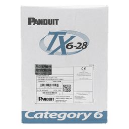 Bobina de Cable UTP 305 Metros (1000 Pies) de Cobre TX6-28Æ, Blanco, Categoría 6, Diámetro Reducido (28 AWG), CM/LSZH, de 4 Pares
