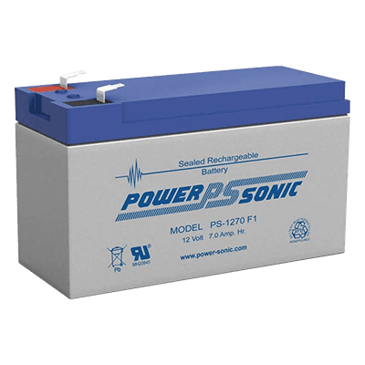 Batería 12V, 7AH, Para Respaldo, Tecnologías AGM/VRLA, 5 Años Vida Útil, Terminales F1, Reconocida UL
