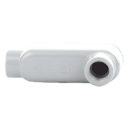 Caja Condulet tipo LB de 1/2" (12.7 mm) Incluye tapa y tornillos.