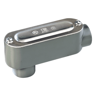Caja Condulet tipo LB de 3/4" (19.05 mm) Incluye tapa y tornillos.