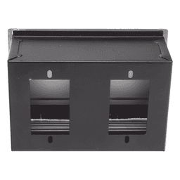 Caja Universal Vacía / 2 Módulos / Aluminio Anodizado / Escritorio / 2m / 6.56 ft / -20°C a +80°C
