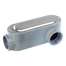 Condulet Tipo LL / 1" (25.4 mm) / Aluminio Diecast / NPT / Volumen 185 cm³ / Hermético / UL 514A
