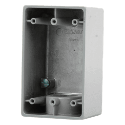 Caja Condulet FS de 1" (25.4 mm) con una boca a prueba de intemperie.