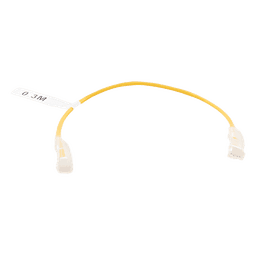 Cable de Parcheo Slim UTP Cat6 - 30 cm (11.81 Pulgadas) Amarillo Diámetro Reducido (28 AWG)