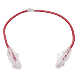 Cable de Parcheo / UTP Cat6 / 30 cm (0.98 ft) / 28 AWG / Slim / Rojo