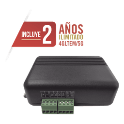 Controlador 4GLTEM / 4 ENTRADAS Y 2 SALIDAS / 2 AÑOS ILIMITADOS INCLUIDOS / Activacion Remota /Notificacion PUSH e EMAIL / APP SIN COSTO / Soporte para Reporte a Central de Alarma
