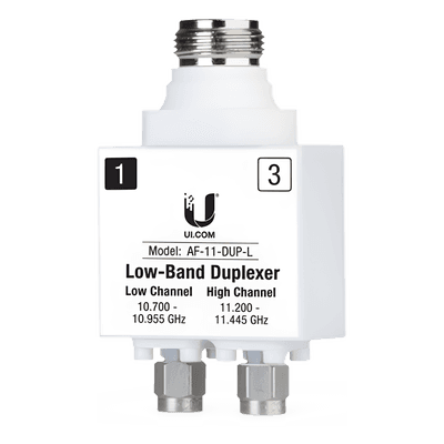 Duplexer para AF-11, banda licenciada de 11 GHz de banda baja (10.700-10.955 GHz y 11.200-11.445 GHz)