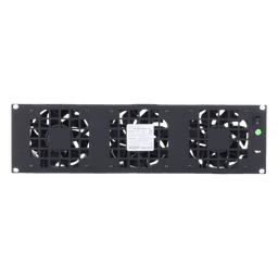Kit de 3 Ventilador 110 Vca (12 x 12 cm) con Clavija 5-15P. Para instalación en Postes Rack
