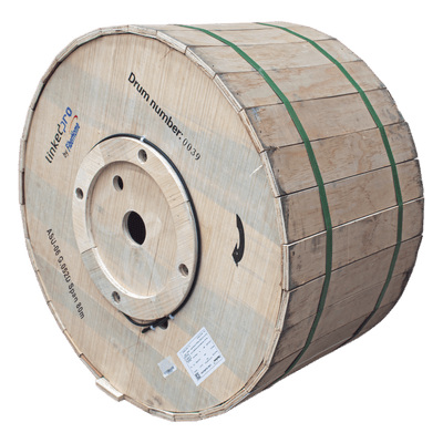 Cable de Fibra Óptica Aérea Mini ADSS / Monomodo G.652D / 6 Hilos / Span 80 m (262.5 ft) / Loose Tube / Exterior MDPE / Sin Metal