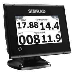 Instrumento Náutico Simrad I3005 / Pantalla Táctil a Color 5 de Pulgadas / Hasta 8 Funciones Simultáneas / Indicador de Ángulo de Timón / Repetidor de Rumbo / Indicador de Velocidad de Giro / Indicador de Paso de