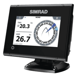 Instrumento Náutico Simrad I3005 / Pantalla Táctil a Color 5 de Pulgadas / Hasta 8 Funciones Simultáneas / Indicador de Ángulo de Timón / Repetidor de Rumbo / Indicador de Velocidad de Giro / Indicador de Paso de
