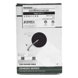 Bobina de Cable / 6x22 AWG Blindado / 152 m (500 pies) / Riser / Gris / Audio, Seguridad y Control
