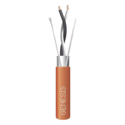 Cable de Comunicación / 1 Par / 18 AWG / Cobre 100% / Blindado Trenzado / PVC Plenum / 305 m (1000 ft) / Naranja