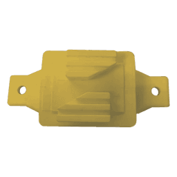 Aislador de Paso Amarillo Reforzado para Cercos Eléctricos / Aislamiento hasta 18 kV / Resistente a Clima Extremo / Polipropileno y Policarbonato