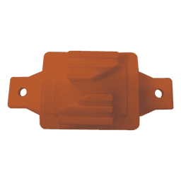 Aislador de Paso Naranja Reforzado para Cercos Eléctricos / Aislamiento hasta 18 kV / Resistente a Clima Extremo / Polipropileno y Policarbonato