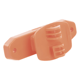 Aislador de Paso Naranja Reforzado para Cercos Eléctricos / Aislamiento hasta 18 kV / Resistente a Clima Extremo / Polipropileno y Policarbonato