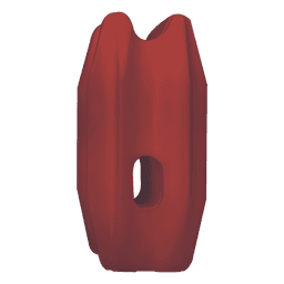 Aislador de Esquina Rojo para Cercos Eléctricos / 18 kV / Resinas Vírgenes / Resistencia 7.5-10.2 kg / Anti UV / 66 mm x 31.6 mm