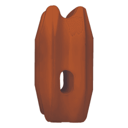 Aislador de Esquina Naranja para Cercos Eléctricos / 18 kV / Resinas Vírgenes / Resistencia 7.5-10.2 kg / Anti UV / 66 mm x 31.6 mm