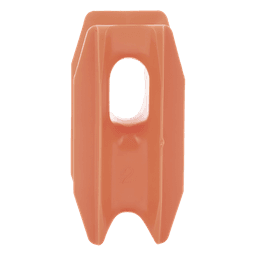 Aislador de Esquina Naranja para Cercos Eléctricos / 18 kV / Resinas Vírgenes / Resistencia 7.5-10.2 kg / Anti UV / 66 mm x 31.6 mm