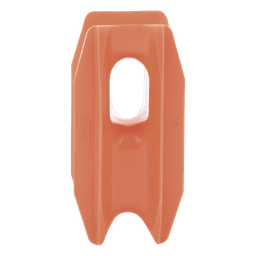 Aislador de Esquina Naranja para Cercos Eléctricos / 18 kV / Resinas Vírgenes / Resistencia 7.5-10.2 kg / Anti UV / 66 mm x 31.6 mm