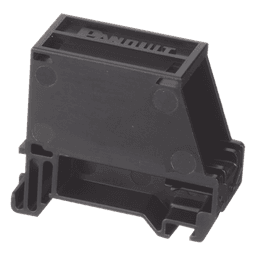 Adaptador de 1 Puerto, Para Conectores Tipo Mini-Com, Montaje en Riel Din Estándar de 35 mm (1.38 pulgadas), Color Negro