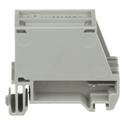 Adaptador de 1 Puerto, Para Conectores Tipo Mini-Com, Montaje en Riel Din Estándar de 35 mm (1.38 pulgadas), Color Gris Internacional