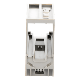 Adaptador de 1 Puerto, Para Conectores Tipo Mini-Com, Montaje en Riel Din Estándar de 35 mm (1.38 pulgadas), Color Gris Internacional