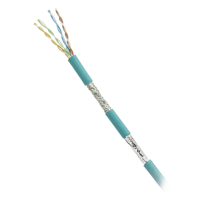 Cable SF/UTP Cat 5e / 4 Pares / 24 AWG Multifilar / Industrial / Resistente Aceite y UV / 305 m (1000 ft) / Flexible 1 Millón Ciclos