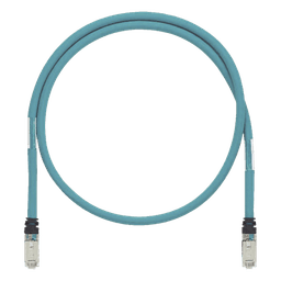 Patch Cord Cat6A de Grado Industrial 600V, Blindado SF/UTP, Calibre 26 AWG, Color Aqua, 1.5 Metros (4.92 Pies)