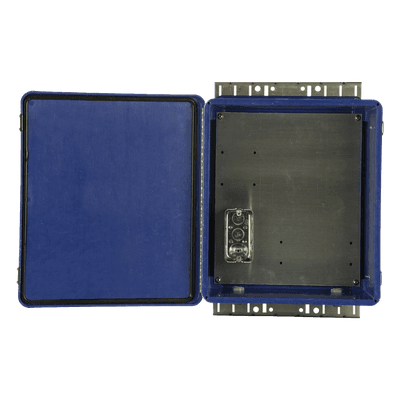 Gabinete de Seguridad para Wireless, NEMA 4X, IP66, de 356 x 305 x 152 mm, Color Azul