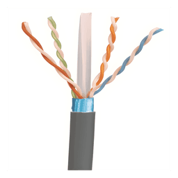Bobina de Cable Blindado F/UTP de 4 Pares, Cat6A, Soporte de Aplicaciones 10GBase-T, LSZH (Libre de Gases Tóxicos), Color Gris, 305 Metros (1000 Pies)