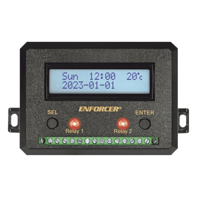 Temporizador Anual / Dos Relevadores / Programable / Pantalla LCD
