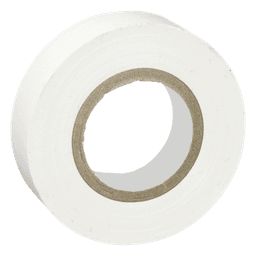 Cinta Eléctrica STRONGHOLD para Aislar, de PVC, Uso General Reparación y Mantenimiento, Grosor de 0.18mm (7 mil), Ancho de 19mm, y 20.12m de Largo, Color Blanco