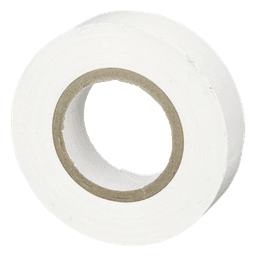 Cinta Eléctrica STRONGHOLD para Aislar, de PVC, Uso General Reparación y Mantenimiento, Grosor de 0.18mm (7 mil), Ancho de 19mm, y 20.12m de Largo, Color Blanco