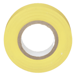 Cinta Eléctrica STRONGHOLD para Aislar, de PVC, Uso General Reparación y Mantenimiento, Grosor de 0.18mm (7 mil), Ancho de 19mm, y 20.12m de Largo, Color Amarillo