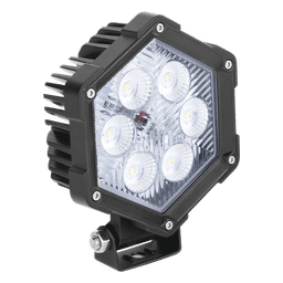 Luz de Trabajo Ultra brillante, 6 Led, 2200 Lumenes, 30 watts, 12-24 Vcc