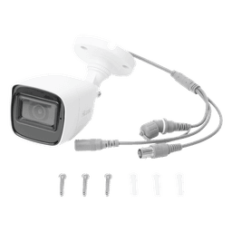 Bala TURBOHD 2 Megapíxel (1080p) / Gran Angular 106° / Lente 2.8 mm / Audio por Coaxitron / 30 mts IR EXIR / Exterior IP66 / 4 Tecnologías / dWDR