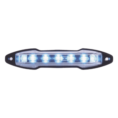 Luz auxiliar con 9 LED color azul angulo de 180 grados