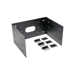 Rack Abierto de Instalación en Pared con Bisagras, Profundidad de 401 mm, 19 in de Ancho, 6 UR, Color Negro