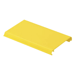 Tapa Con Bisagra a Presión Para Canaleta FiberRunner™ FR4X4YL6, de PVC Rígido, Color Amarillo, 1.8 m de Largo